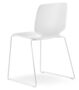 Pedrali Babila 2740 Kufenstuhl-BI-Tecnopolymer Weiss-BI-Tecnopolymer Weiss
