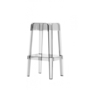 Pedrali Rubik 580 Barhocker-TR-Polycarbonat Transparent