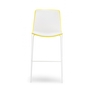 Pedrali Tweet 892 Barhocker-GI-Polypropylen Gelb / BI-Polypropylen Weiss