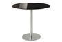 Pedrali Inox 4411 Round Glastisch-D90 NER 4013-Gusseisen Schwarz-AC-Stahl Edelstahl matt