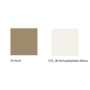 Pedrali Ikon 869 Esstisch-CFC_BI-Kompaktplatte-Sand-Weiss-Laminat