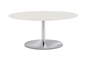 Pedrali Inox 4903 ellittico Couchtisch - Weiß