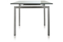 Pedrali Magic TM Tisch-L 200 x T 90 cm-TRA-Glasplatte Transparent