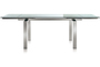 Pedrali Magic TM Tisch-L 200 x T 90 cm-SAT-Glasplatte Frosted Glass
