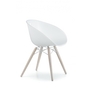 Pedrali Gliss 904 Stuhl-BI-Tecnopolymer Weiss-FR-Eschenholz BI-Tecnopolymer Weiss