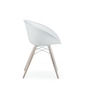 Pedrali Gliss 904 Stuhl-BI-Tecnopolymer Weiss-FR-Eschenholz BI-Tecnopolymer Weiss