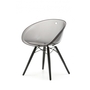 Pedrali Gliss 905 Stuhl-TR-Polycarbonat Transparent-AN-Eschenholz Esche Schwarz