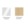 Pedrali Gliss 905 Stuhl-TR-Polycarbonat Transparent-FR-Eschenholz Esche Natur