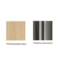 Pedrali Babila 2702 Barhocker-FR-Eschenholz Esche-Poliertes Aluminium