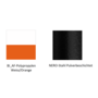 Pedrali Tweet 897 Kufenstuhl-BI_AF-Polypropylen Weiss/Orange-NERO-Stahl Pulverbeschichtet
