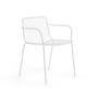 Pedrali Nolita P-BI200E-Stahl Weiss-Niedrige
