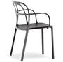 Pedrali Intrigo Stuhl-NPE-Aluminium Schwarz