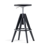 Pedrali Arki Stool - AN-Eichenholz Schwarz lasiert-NERO Aluminium