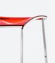 Pedrali Arod 510-CR-Stahl Verchromt-RT-Polycarbonat Rot