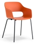 Pedrali Babila 2735-NE-Polypropylen Schwarz-AR-Polypropylen Orange