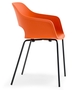 Pedrali Babila 2735-NE-Polypropylen Schwarz-AR-Polypropylen Orange