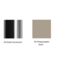 Pedrali Babila 2735-CR-Stahl Verchromt-SA-Polypropylen Sand