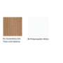 Pedrali Babila 2755-N1-Eschenholz Ash Tinto Licht Walnut-BI-Polypropylen Weiss