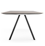 Pedrali ARK Arki-Table mit canalina-NERO-Stahl Schwarz-FNP_NE-Fenixplatte Schwarz anti-fingerprint finish