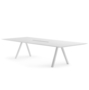 Pedrali ARK Arki-Table mit canalina-BI100-Stahl Weiss-CFC_BI-Kompaktplatte Weiss