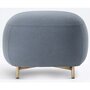 Pedrali Buddy 210 Pouf - E04-Samt Blaugrau / Messing
