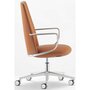 Pedrali Elinor 3755 Chefsessel-PGN-Leder Cognac