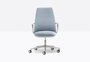Pedrali Elinor 3755 Chefsessel-PGA-Leder Hellgrau