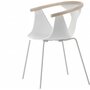 Pedrali Fox 3726 Stuhl-BE100-Stahl Weiss
