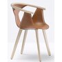 Pedrali Fox 3727 Stuhl-F04-Kernleder Cognac-FR-Eschenholz Esche