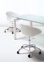 Pedrali Gliss 960 Drehstuhl mit Rollen-BI-Tecnopolymer Weiss
