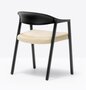 Pedrali Héra 2865 Stuhl-AN-Eschenholz Schwarz / Beige
