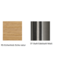 Pedrali Kuadra XL 2411 Stuhl-RS-Eichenholz Eiche natur-ST-Stahl Edelstahl Matt