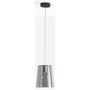 Pedrali L001SW Pendelleuchte-FU-Polycarbonat Rauchgrau / NE-Ceiling rose Schwarz