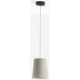 Pedrali L001SW Pendelleuchte-BE-Polycarbonat Beige / NE-Ceiling rose Schwarz
