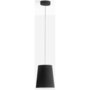 Pedrali L001SW Pendelleuchte-NS-Polycarbonat Schwarz / NE-Ceiling rose Schwarz