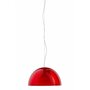 Pedrali L002S Pendelleuchte-RT-Polycarbonat Rot Transparent