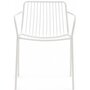 Pedrali Nolita 3655 Armlehnstuhl-BI200E-Stahl Weiss