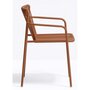 Pedrali Tribeca 3665 Armlehnstuhl-TEE-Stahl Terracotta 