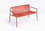 Pedrali Tribeca 3666 Lounge Sofa-RO400E-Stahl Rot
