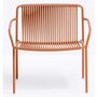Pedrali Tribeca 3669 Lounge Sessel-RO400E-Stahl Rot