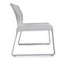 Pedrali Plural Bänke-3-Sitzer-BE-Polypropylen Beige-CR-Aluminium Verchromt