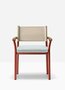 Pedrali Guinea 3695 - Outdoor Sessel - RO200E Red - SA Sand - D82 Aqua