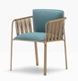 Pedrali Narì 6360 - Outdoor Sessel - MI100E Honey - D82 Aqua
