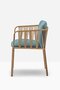 Pedrali Narì 6360 - Outdoor Sessel - MI100E Honey - D82 Aqua