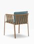 Pedrali Narì 6360 - Outdoor Sessel - MI100E Honey - D82 Aqua