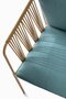 Pedrali Narì 6360 - Outdoor Sessel - MI100E Honey - D82 Aqua