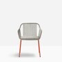 Pedrali Babila Twist 2795 - Outdoor Sessel - AR500E Orange - D22 White
