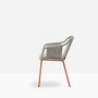 Pedrali Babila Twist 2795 - Outdoor Sessel - AR500E Orange - D22 White