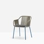 Pedrali Babila Twist 2795 - Outdoor Sessel - BL300E Blue - D25 Grey
