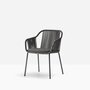Pedrali Babila Twist 2795 - Outdoor Sessel - GAE Anthracite grey - D25 Grey
